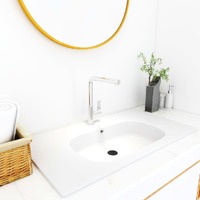  Built-in Wash Basin 805x460x105 mm SMC White