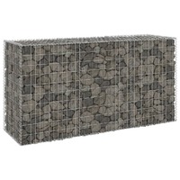  Gabion Wall with Covers Galvanised Steel 200x60x100 cm