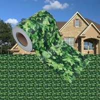  Garden Privacy Screen PVC 35x0.19 m Green