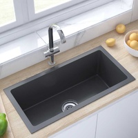  Handmade Kitchen Sink Black Stainless Steel