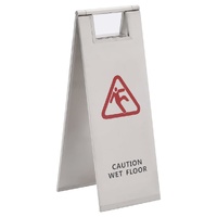 Folding Wet Floor Sign Stainless Steel