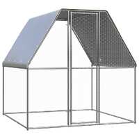 Outdoor Chicken Cage 2x2x2 m Galvanised Steel