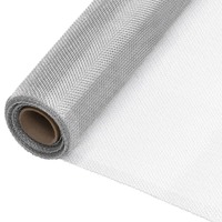  Mesh Screen Aluminium 60x2000 cm Silver