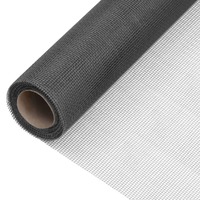  Mesh Screen Fiberglass 60x1000 cm Black