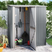  Garden Shed Grey 180.5x97x209.5 cm Galvanised Steel
