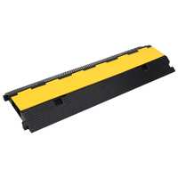  Cable Protector Ramp with 2 Channels 100 cm Rubber