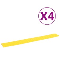  Cable Protector Ramps 4 pcs 98.5 cm Yellow