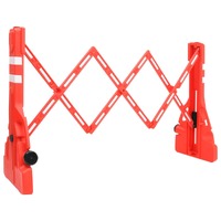  Folding Traffic Barrier Red 210x50x105 cm