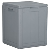  Garden Storage Box 90L Grey PP Rattan