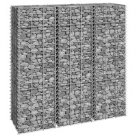  Gabion Raised Beds 3 pcs 30x30x100 cm Iron
