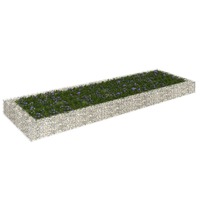  Gabion Raised Bed Galvanised Steel 300x100x20 cm