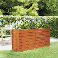  Garden Raised Bed Rusty 160x40x77 cm Corten Steel