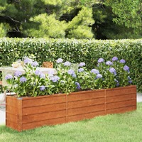  Garden Raised Bed Rusty 240x40x45 cm Corten Steel