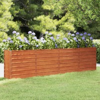 Garden Raised Bed Rusty 320x40x77 cm Corten Steel