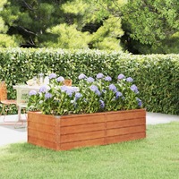  Garden Raised Bed Rusty 160x80x45 cm Corten Steel