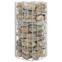  Circular Gabion Pole Galvanised Steel Ø30x50 cm