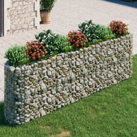  Gabion Raised Bed Galvanised Iron 330x50x100 cm