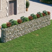  Gabion Raised Bed Galvanised Iron 540x50x100 cm