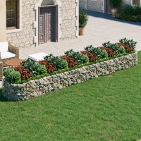  Gabion Raised Bed Galvanised Iron 600x100x50 cm