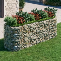  Gabion Raised Bed Galvanised Iron 300x100x100 cm