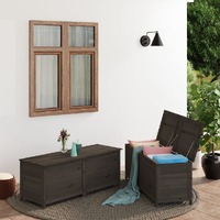  Outdoor Cushion Box Anthracite 150x50x56 cm Solid Wood Fir