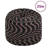  Boat Rope Black 6 mm 25 m Polypropylene