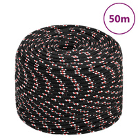  Boat Rope Black 6 mm 50 m Polypropylene