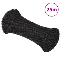  Work Rope Black 6 mm 25 m Polypropylene