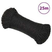  Work Rope Black 8 mm 25 m Polypropylene