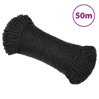  Work Rope Black 8 mm 50 m Polypropylene