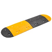  Speed Hump Yellow&amp;Black 129x32.5x4 cm Rubber