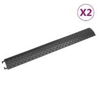  Cable Protector Ramps 2 pcs 98.5 cm Black