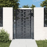  Garden Gate Anthracite 105x155 cm Steel Square Design