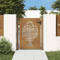  Garden Gate 105x155 cm Corten Steel Tree Design