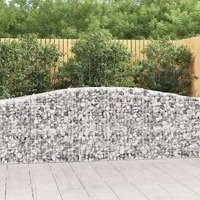  Arched Gabion Basket 400x50x80/100 cm Galvanised Iron