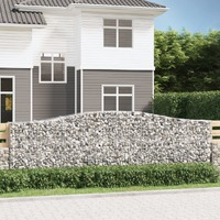  Arched Gabion Basket 400x50x120/140 cm Galvanised Iron