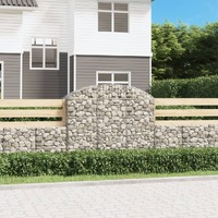  Arched Gabion Basket 150x50x120/140 cm Galvanised Iron