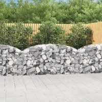  Arched Gabion Basket 200x50x80/100 cm Galvanised Iron