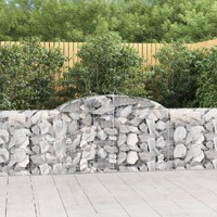  Arched Gabion Basket 300x30x80/100 cm Galvanised Iron