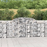  Arched Gabion Basket 300x30x100/120 cm Galvanised Iron