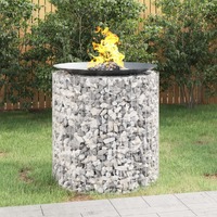  Gabion Fire Pit Ø 100 cm Galvanised Iron