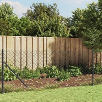  Chain Link Fence Anthracite 1x25 m