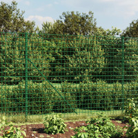  Wire Mesh Fence with Spike Anchors Green 1.6x25 m