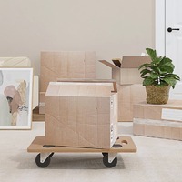  Dolly Trolleys 6 pcs Rectangular Engineered Wood