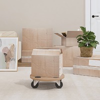  Dolly Trolleys 2 pcs Round Engineered Wood