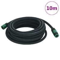  Garden Soaker Hose Black 0.6&quot; 10 m Rubber