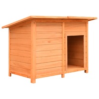  Dog Cage Solid Pine &amp; Fir Wood 120x77x86 cm