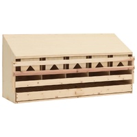  Chicken Laying Nest 5 Compartments 117x33x54 cm Solid Pine Wood