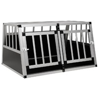  Dog Cage with Double Door 89x69x50 cm