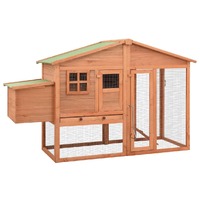  Chicken Coop with Nest Box Solid Fir Wood
